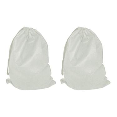 Imagem de 2 Saco Para Roupa Suja Viajem Mala Tnt Sacola Fechada Cordão - Idealiz