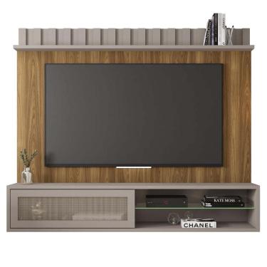 Imagem de Painel Bancada  TV até 75 Polegadas Marrom Thunder Caemmun