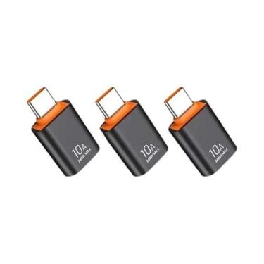 Imagem de Adaptador OTG USB Para Tipo-C 3.0, Conversor Masculino Para Feminino, 
