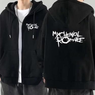 Imagem de Moletom Unissex My Chemical Romance Mcr Dead Com Zíper, Casual, Solto,
