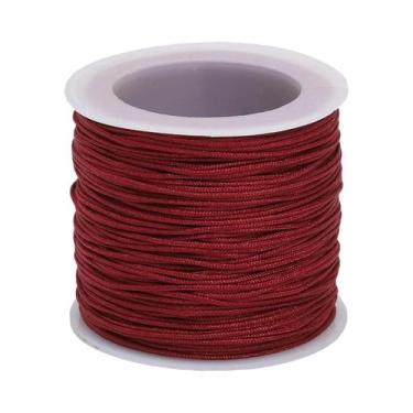 Imagem de Fio De Nylon Trançado 0.8mm 50M Para Pulseiras, Borlas E Miçangas - Id