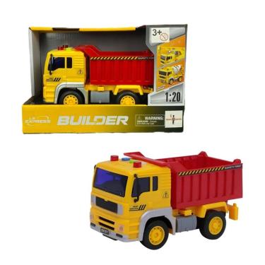 Imagem de Caminhão de Construção Caçamba com Fricção Som e Luz 1:20 - Brink Center