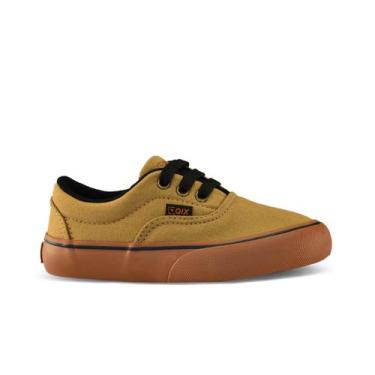 Imagem de Tênis QIX Skate Sunset Vulcan 07 Casual, Amêndoa, Gum, 40