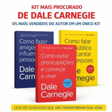 Imagem de Kit Dale Carnegie  3 Livros Mais Vendidos do Autor  Comunicação, Influ
