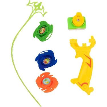 Imagem de Brinquedo Pião Cyclone KIT com 3 Unidades - Pica Pau