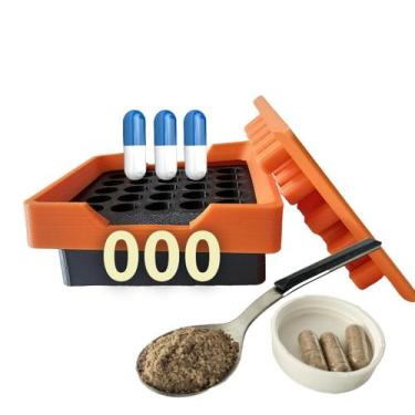 Imagem de Encapsuladora Manual com 25 furos bioresistente Enchedor de Cápsulas p