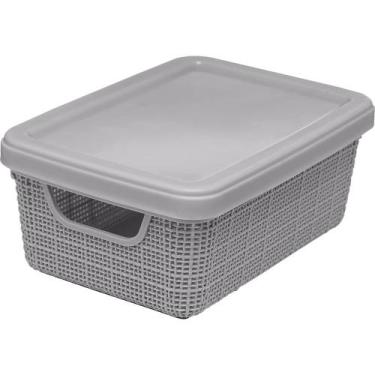 Imagem de Caixa Organizadora Com Tampa Multiuso 5 Litros Reforçada Jaguar Banhei