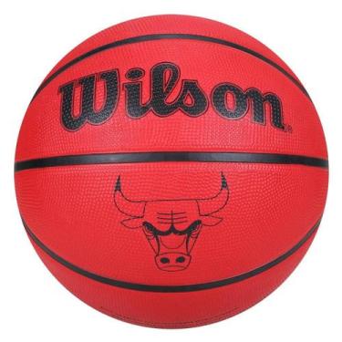 Imagem de Bola Basquete Wilson Team Tribute Chicago Bulls, Vermelho, Único