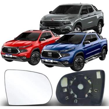 Imagem de Lente Espelho Retrovisor TORO DE 2016 2017 2018 2019 Até 2025  COM BAS