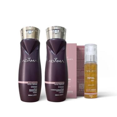 Imagem de Kit Total Repair Serum Pré Chapinha - ( 3 Produtos) - Ádama Cosméticos