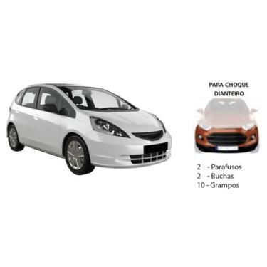 Imagem de Kit Presilha Parachoque Dianteiro Fit 2004 A 2008 - Plastcar
