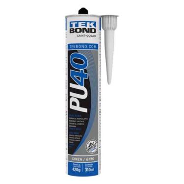 Imagem de Adesivo Silicone Poliuretano Cinza PU40 420g Tekbond