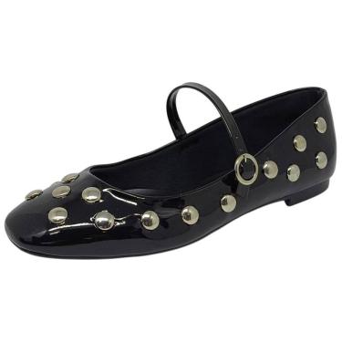 Imagem de Sapatilha Feminina Elegante Conforto Pins Verniz Chic Cacci