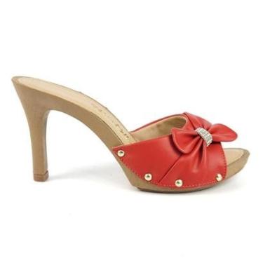 Imagem de Tamanco Tchocco Salto Médio laço e Strass-Feminino