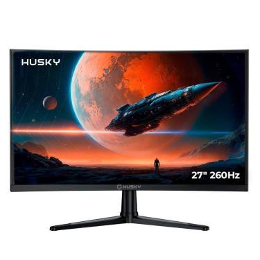 Imagem de Monitor Gamer Curvo Husky Boreal 27", FHD, 260Hz, 1ms, Adaptive Sync, VA, DisplayPort e...