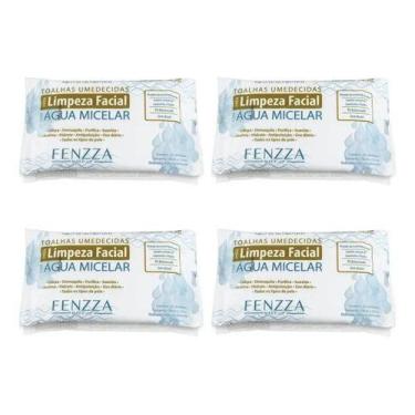 Imagem de Kit 4 Lenço Demaquilante Água Micelar Fenzza