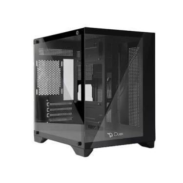 Imagem de Gabinete gamer micro atx sem fan sem fonte duex dxss05b preto