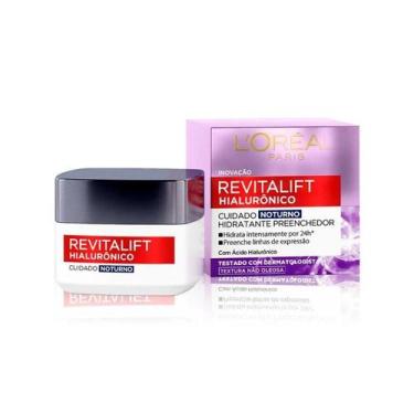 Imagem de Creme Facial Anti-Idade LOréal Paris Revitalift Hialurônico Noturno 49
