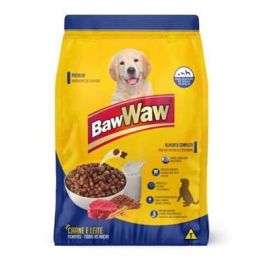 Imagem de Ração 1kg caes filhotes carne bawwaw - clicklotus
