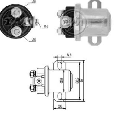 Imagem de Automatico partida auxiliar delco 37/41mt 24v zm6408 - Zm Sa