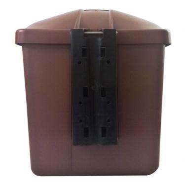 Imagem de Cesto Individual Lixeira Coleta Seletiva 40L com Poste Plástico com Proteção UV e Apagador JSN
