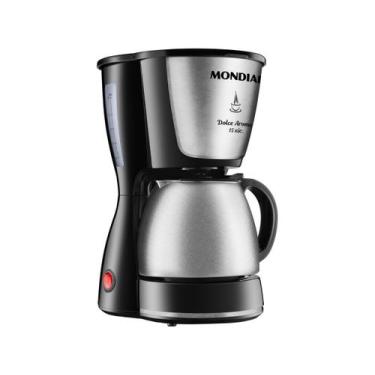Imagem de Cafeteira Elétrica Mondial Dolce Arome C-34JI-15X, Preto e Inox, 220V