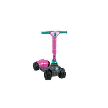 Imagem de Patinete Infantil 4 Rodas Tile Rosa  Diversão e Segurança para Criança