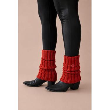 Imagem de Polaina Tricot - - LEKE MEIAS, Laranja