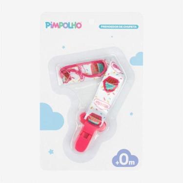 Imagem de Prendedor de Chupeta Pimpolho Branco Cupcake