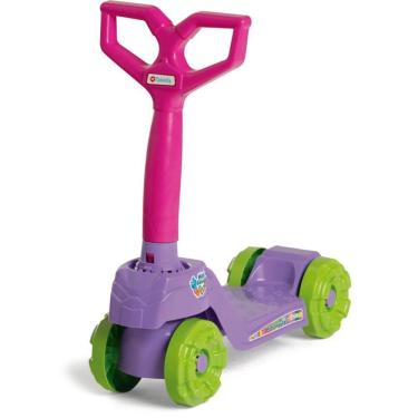 Imagem de Patinete Mini Scooty Menina Guidão Reclinável Coordenação Motora Calesita Brinquedos