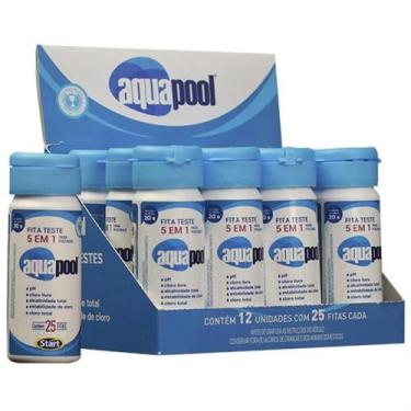 Imagem de Fita Teste PH 5x1 com 12 unidades com 25 fitas cada Aquapool