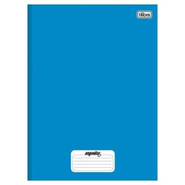 Imagem de Caderno Costurado Tilibra 1/4 Capa Dura Mais + Azul 48 Folhas Embalage