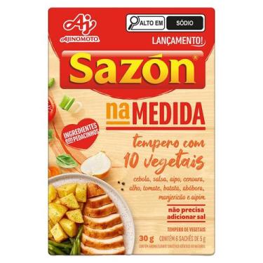 Imagem de Tempero com 10 Vegetais Sazón na Medida Caixa 30g 6 Unidades