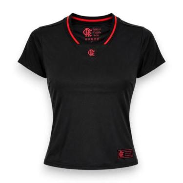 Imagem de Camiseta Flamengo Feminina Baby Look Gola Retilinea Oficial - - Coimbr