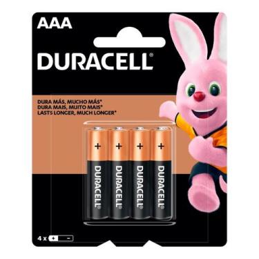 Imagem de Pilha Alcalina 1,5V AAA MN2400 (COM 4 Pilhas) - Duracell