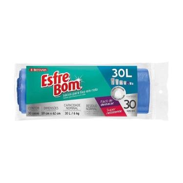 Imagem de Saco De Lixo Azul Rolo 30L Fundo Reforçado BT306 Bettanin, U