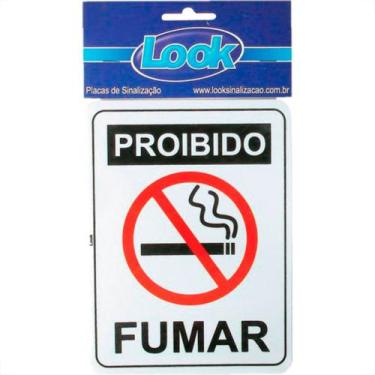 Imagem de Look Placa Sinalizacao 15X20 Proibido Fumar