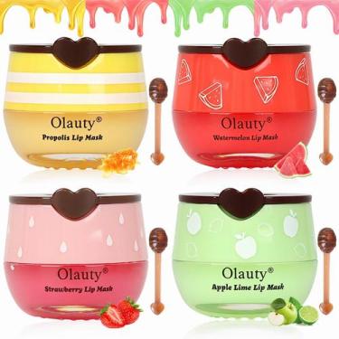 Imagem de Conjunto de Máscaras Labiais Bee Honey Pot - Mel, Morango e Mais