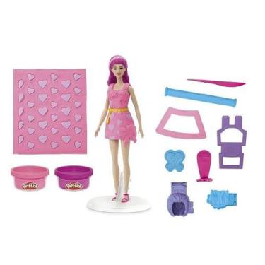 Imagem de Play DOH Barbie Coraçoes e Pentedados Hasbro G1354