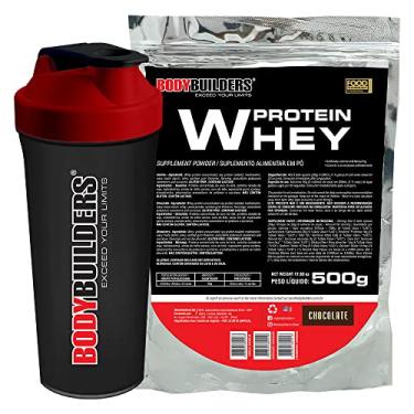 Imagem de Kit Whey Protein 500g + Coqueteleira - Bodybuilders Sabor Chocolate