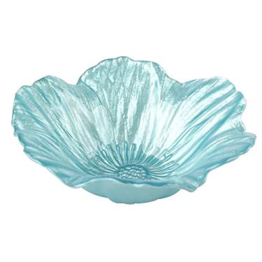 Imagem de CENTRO DE MESA FLOR EM VIDRO L15XP15XA5CM COR VERDE CLARO