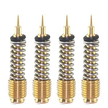 Imagem de Kit de carburador para ZX1000A ZX1000 ZR1100A ZR1100 ZG1200 VN1500 ZX ZR ZG VN 1000 1500 1200 Carburador Taxa de combustível carberatura de parafuso de ajuste (cor : 4 peças)