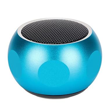 Imagem de Mini alto-falante Bluetooth portátil, pequeno alto-falante sem fio fofo com cordão, tempo de jogo de 2,5 horas para viagem de carro de bicicleta de chuveiro (azul)