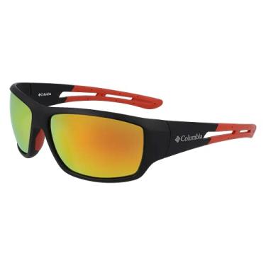 Imagem de Columbia Men's Sunglasses UTILIZER - Matte Black with Orange Mirror Polarized Lens