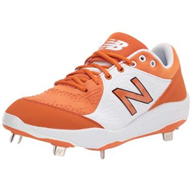 Imagem de New Balance Men's Fresh Foam 3000 V5 Metal Baseball Shoe, Texas Orange/White, 16