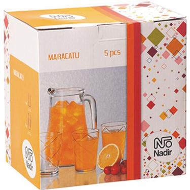 Imagem de Conjunto 1 Jarra + 4 Copos Maracatu - Nadir