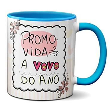 Imagem de Caneca Promovida A Vovó Do ano Feliz Dia Dos Avós (Azul)