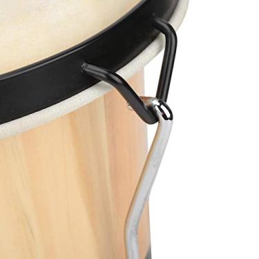 Imagem de Tambor africano, leve, de madeira, Djembe, profissional, instrumento de percussão de madeira para tocador de música