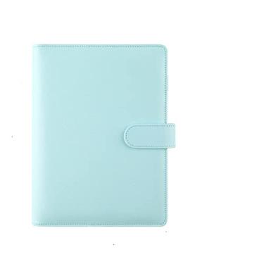 Imagem de Cor A5 A6 6 Pasta de Argolas PU Pasta de Couro para Caderno Capa para Caderno Caderno Diário Papelaria,02,A6