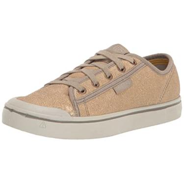 Imagem de KEEN Tênis feminino casual Elsa Harvest Upcycled, Bétula bege/prata, 6.5